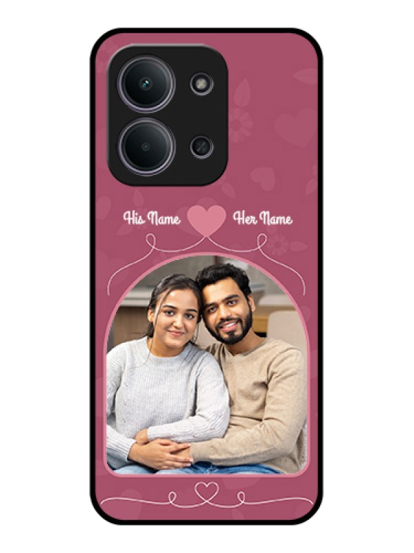 Custom Xiaomi Redmi 15C 5G Custom Glass Phone Case - Love Floral Design