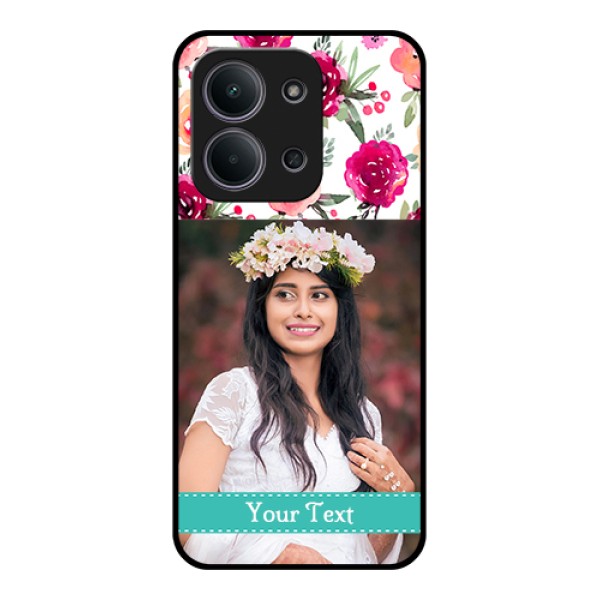 Xiaomi Redmi 15C 5G Custom Glass Phone Case - Water Colors Floral Design Xiaomi Redmi 15C 5G Custom Glass Phone Case - Water Colors Floral Design