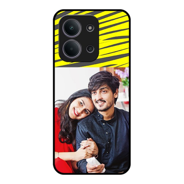 Xiaomi Redmi 15C 5G Custom Glass Phone Case - Yellow Abstract Design Xiaomi Redmi 15C 5G Custom Glass Phone Case - Yellow Abstract Design