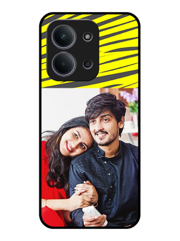 Custom Xiaomi Redmi 15C 5G Custom Glass Phone Case - Yellow Abstract Design