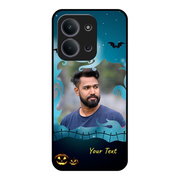 Xiaomi Redmi 15C 5G Custom Glass Phone Case - Halloween Frame Design