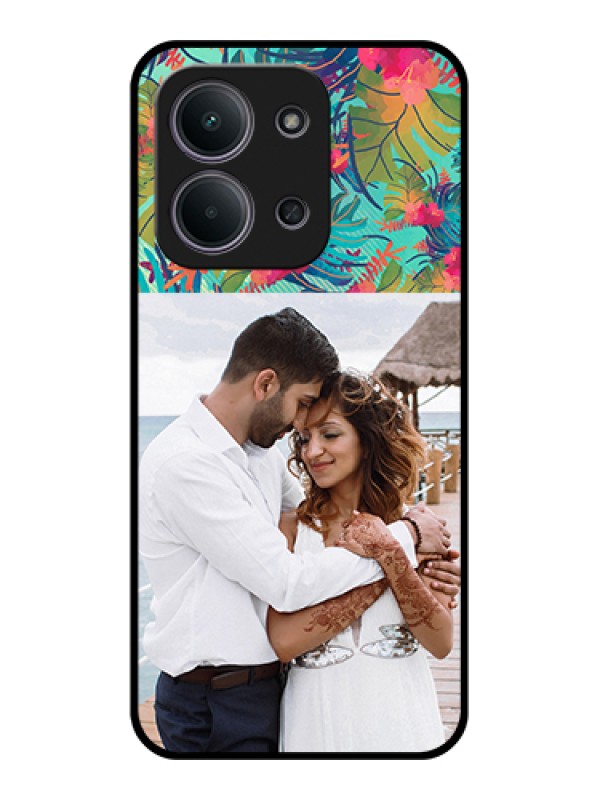 Custom Xiaomi Redmi 15C 5G Custom Glass Phone Case - Watercolor Floral Design