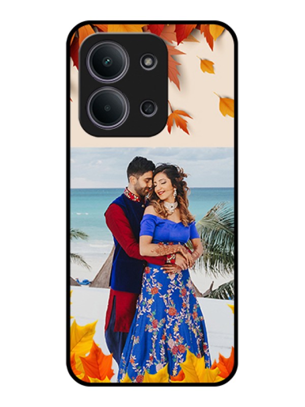 Custom Xiaomi Redmi 15C 5G Custom Glass Phone Case - Autumn Maple Leaves Design