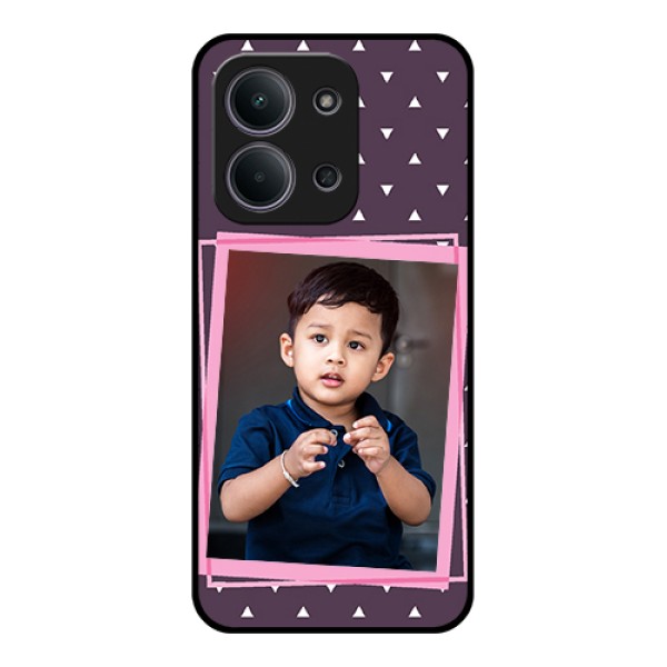 Xiaomi Redmi 15C 5G Custom Glass Phone Case - Triangle Pattern Dotted Design Xiaomi Redmi 15C 5G Custom Glass Phone Case - Triangle Pattern Dotted Design