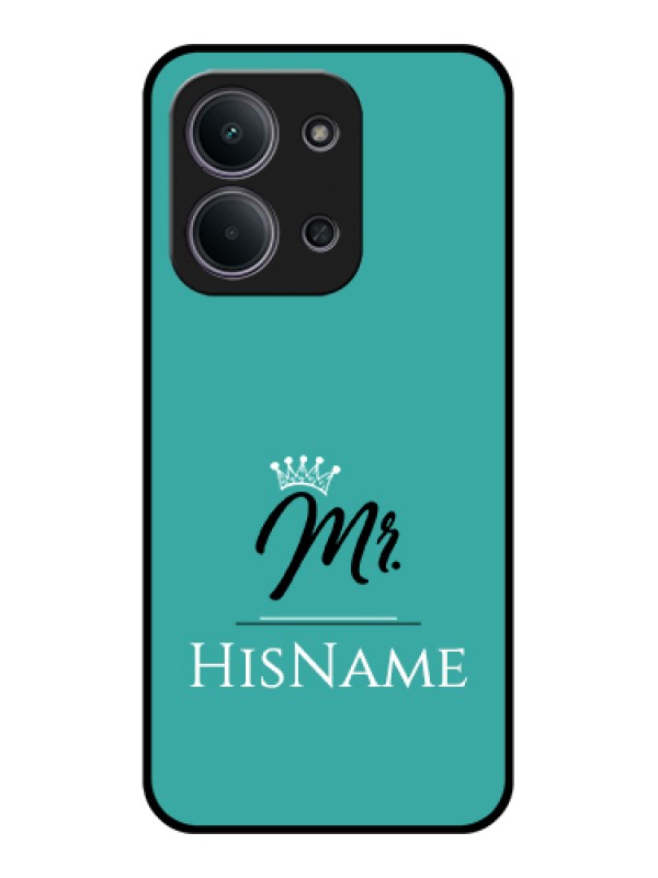 Custom Xiaomi Redmi 15C 5G Custom Glass Phone Case - Mr With Name Design