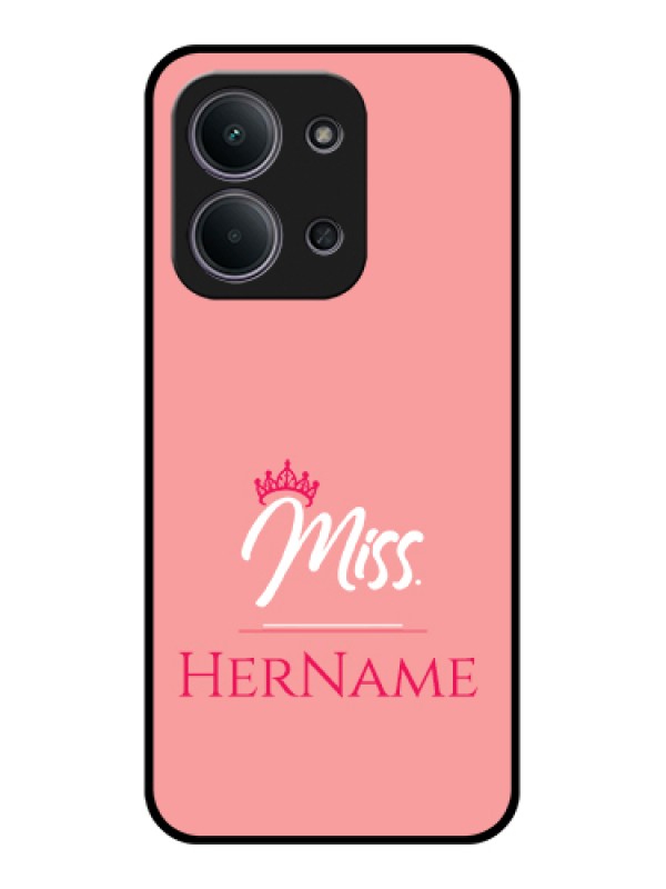 Custom Xiaomi Redmi 15C 5G Custom Glass Phone Case - Mrs With Name Design