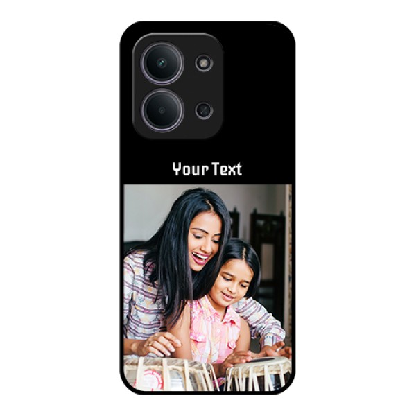Xiaomi Redmi 15C 5G Custom Glass Phone Case - Photo With Name Design