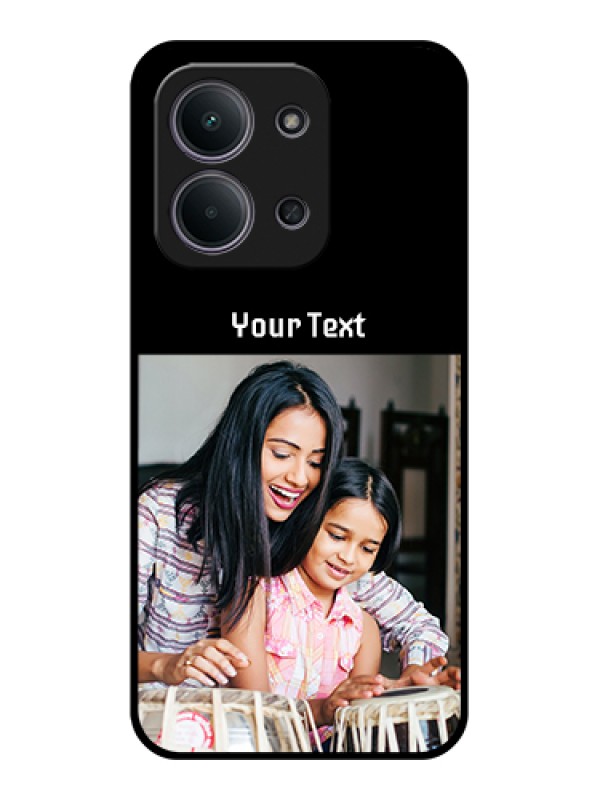 Custom Xiaomi Redmi 15C 5G Custom Glass Phone Case - Photo With Name Design