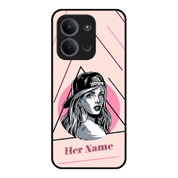 Xiaomi Redmi 15C 5G Custom Glass Phone Case - Rockstar Girl Design