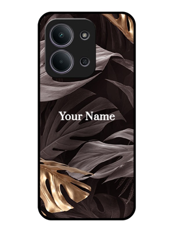 Custom Xiaomi Redmi 15C 5G Custom Glass Phone Case - Wild Leaves Digital Paint Design