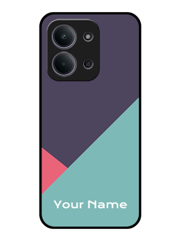 Custom Xiaomi Redmi 15C 5G Custom Glass Phone Case - Tri Color Abstract Design