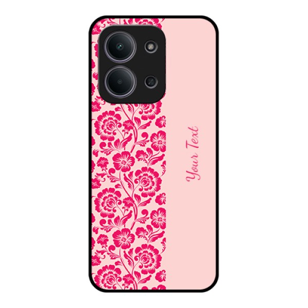 Xiaomi Redmi 15C 5G Custom Glass Phone Case - Attractive Floral Pattern Design