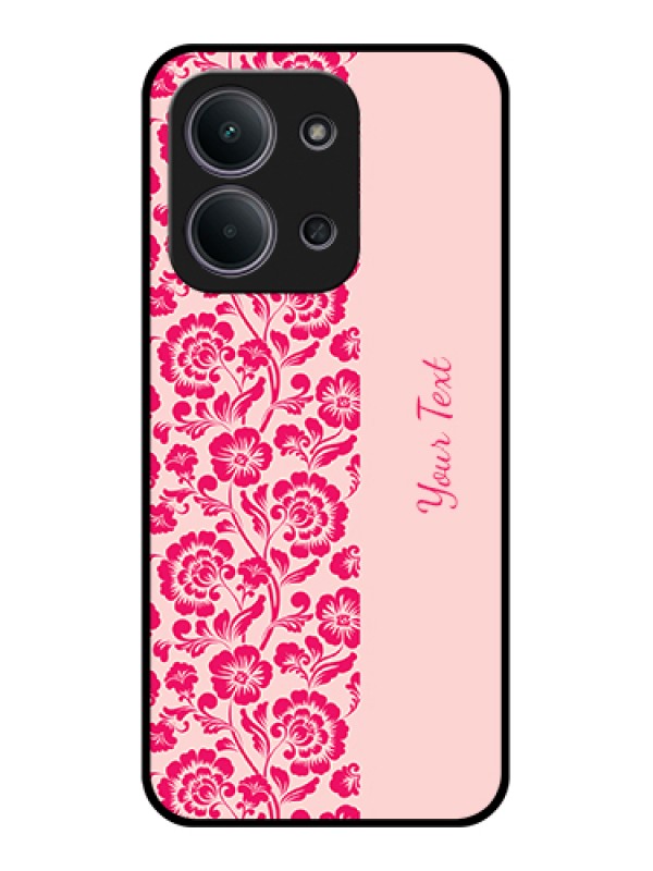 Custom Xiaomi Redmi 15C 5G Custom Glass Phone Case - Attractive Floral Pattern Design