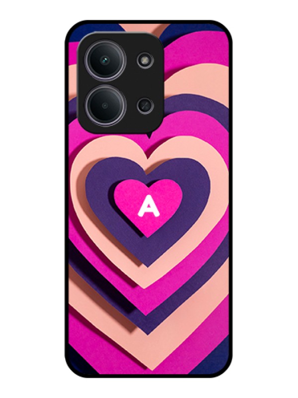 Custom Xiaomi Redmi 15C 5G Custom Glass Phone Case - Cute Heart Pattern Design