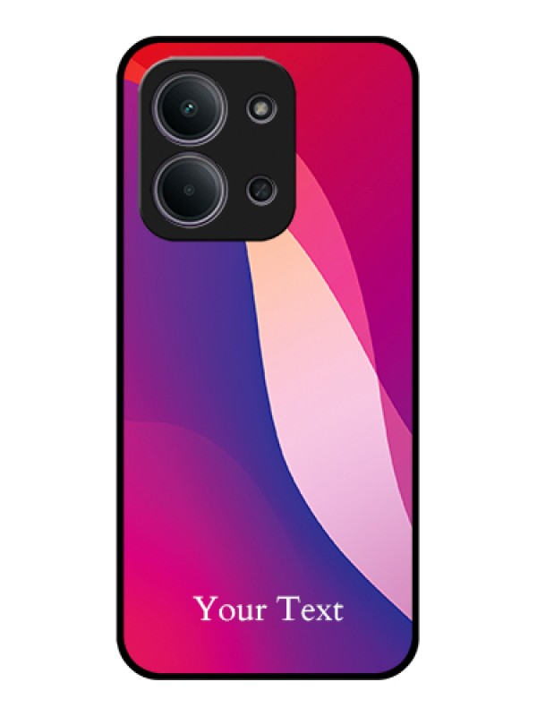 Custom Xiaomi Redmi 15C 5G Custom Glass Phone Case - Digital Abstract Overlap Design