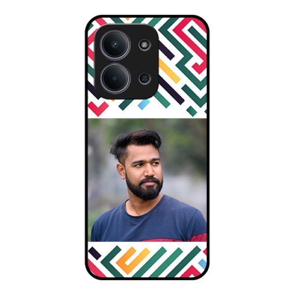 Xiaomi Redmi 15C 5G Custom Glass Phone Case - Colorful Maze Pattern Design