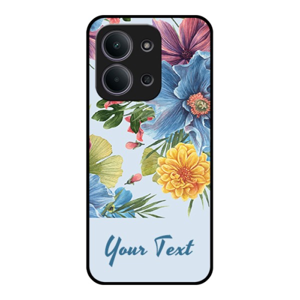 Xiaomi Redmi 15C 5G Custom Glass Phone Case - Stunning Watercolored Flowers Painting Design Xiaomi Redmi 15C 5G Custom Glass Phone Case - Stunning Watercolored Flowers Painting Design