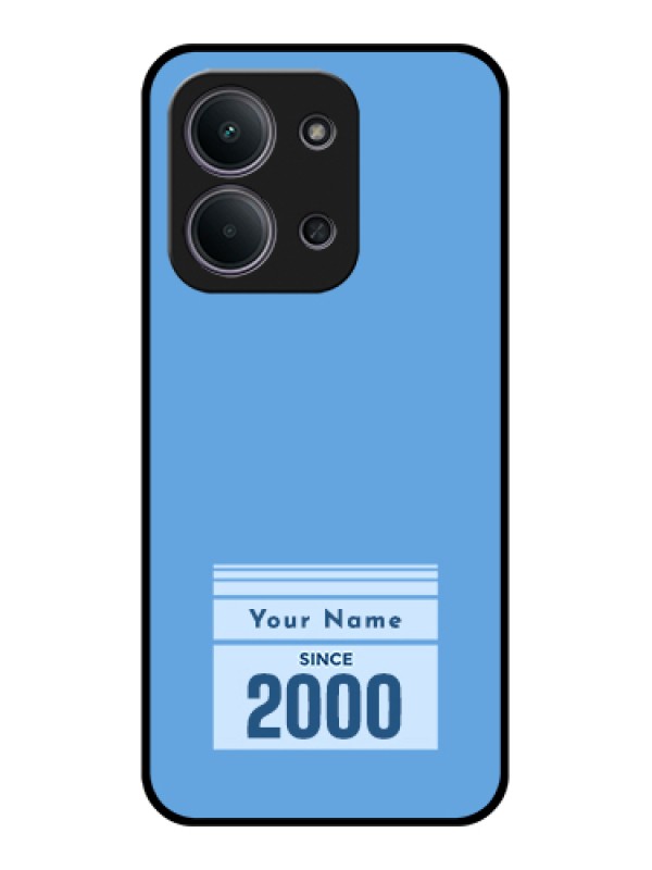 Custom Xiaomi Redmi 15C 5G Custom Glass Phone Case - Custom Year Of Birth Design