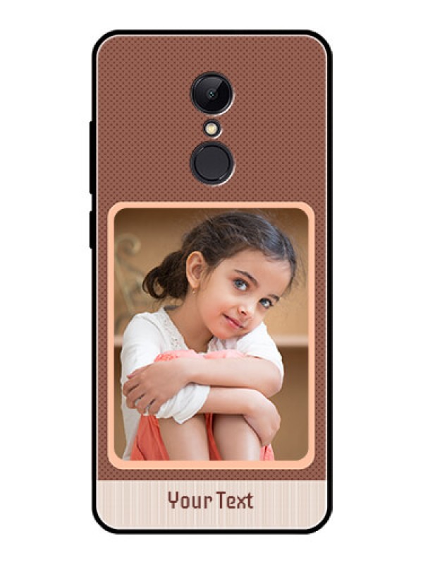 Custom Redmi 5 Custom Glass Phone Case  - Simple Pic Upload Design