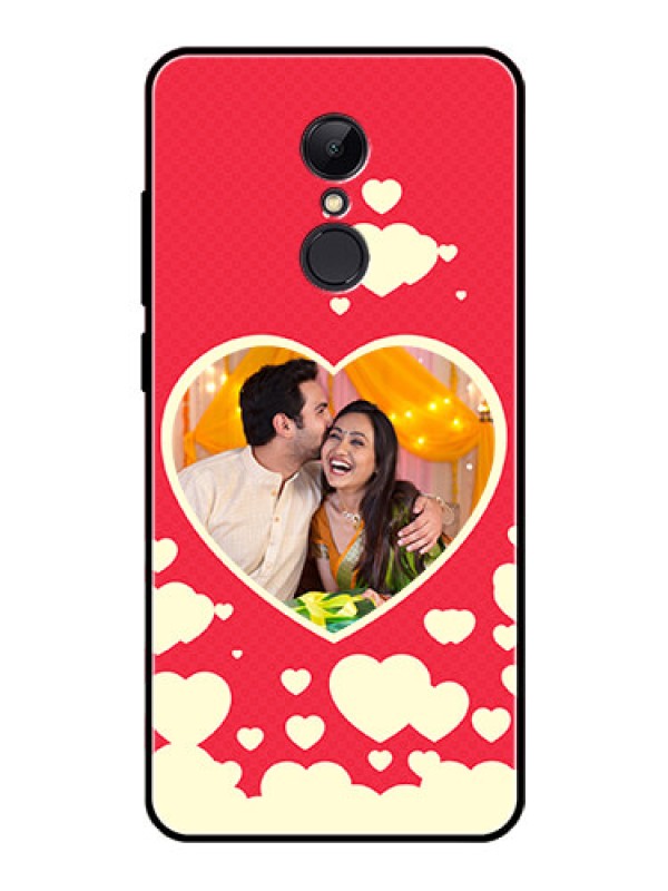 Custom Redmi 5 Custom Glass Mobile Case  - Love Symbols Phone Cover Design
