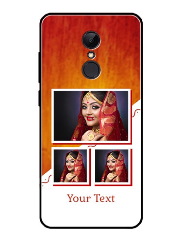 Custom Redmi 5 Custom Glass Phone Case  - Wedding Memories Design  