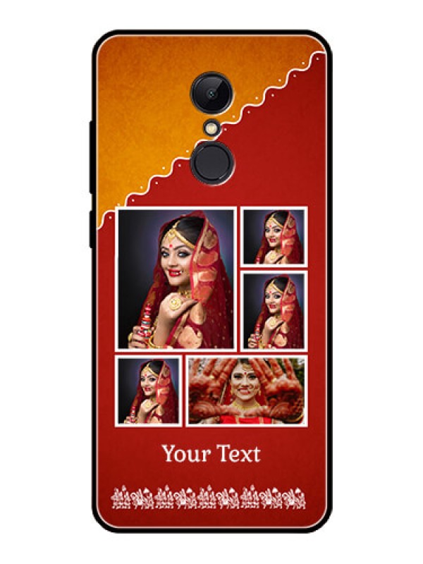 Custom Redmi 5 Personalized Glass Phone Case  - Wedding Pic Upload Design