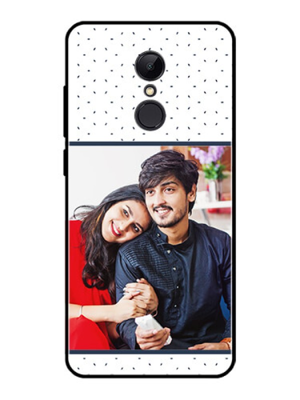 Custom Redmi 5 Personalized Glass Phone Case  - Premium Dot Design