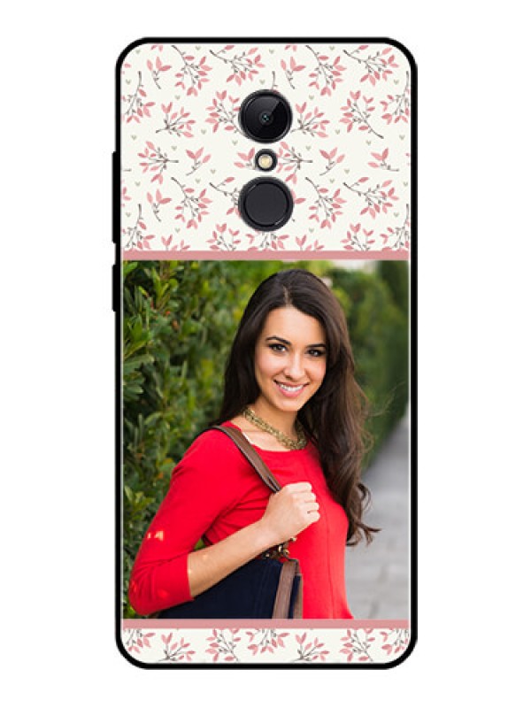Custom Redmi 5 Custom Glass Phone Case  - Premium Floral Design
