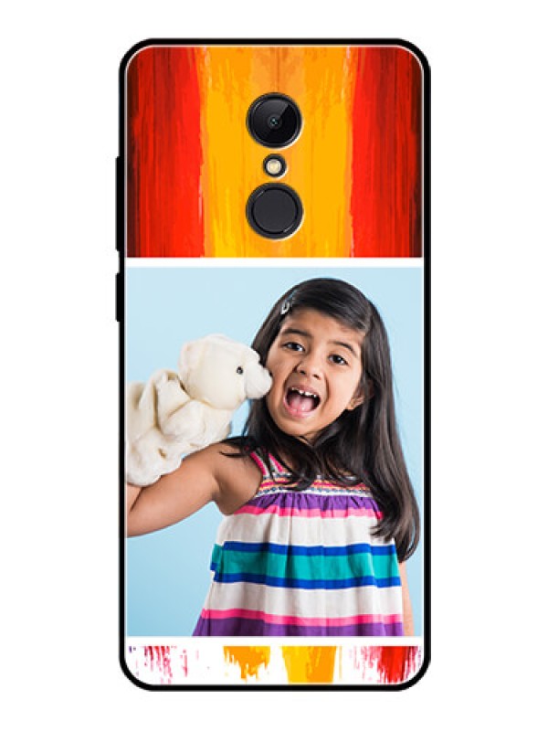Custom Redmi 5 Personalized Glass Phone Case  - Multi Color Design