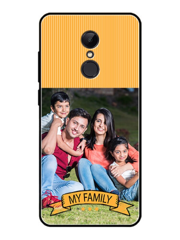 Custom Redmi 5 Custom Glass Phone Case  - My Family Design
