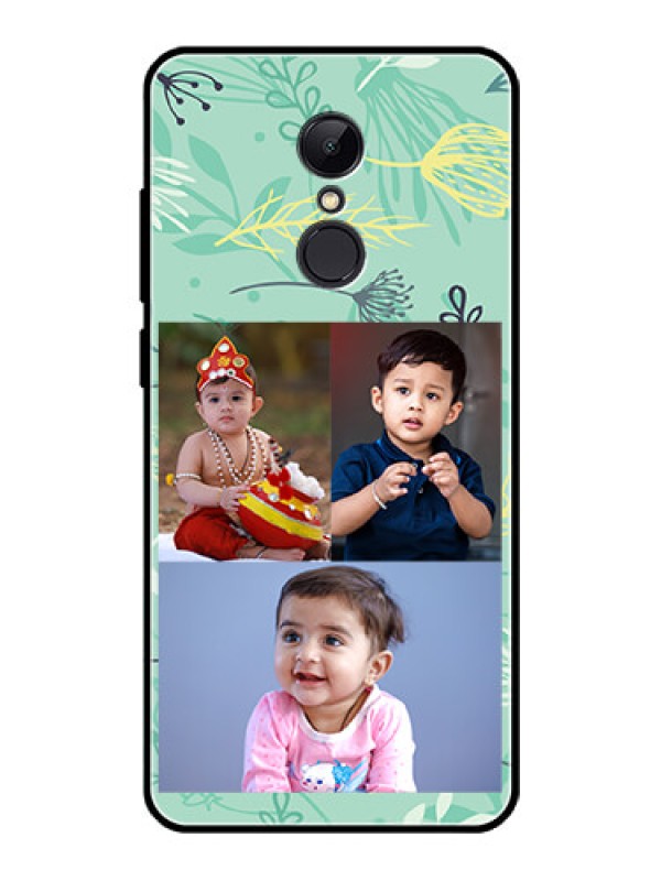 Custom Redmi 5 Photo Printing on Glass Case  - Forever Family Design 