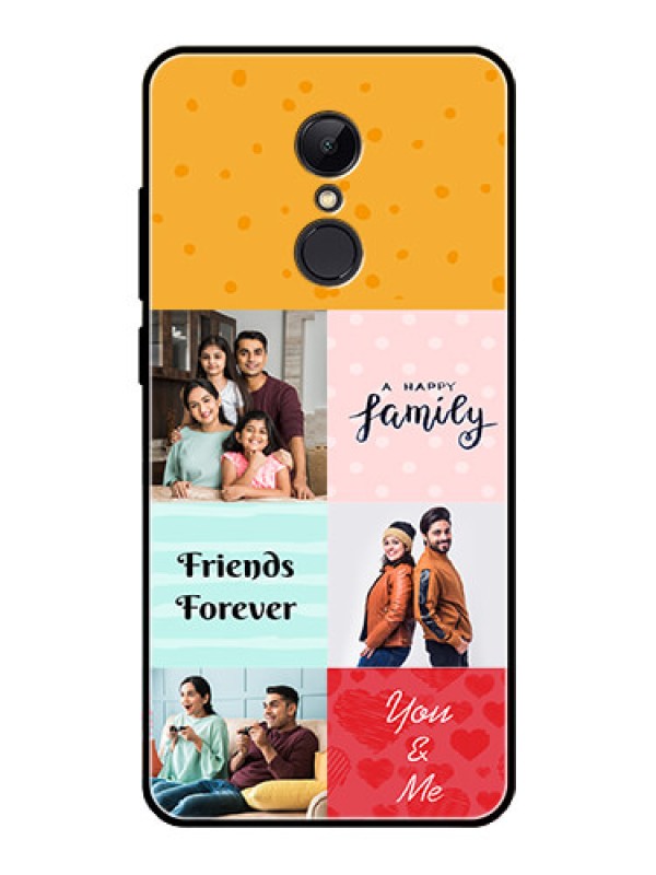 Custom Redmi 5 Personalized Glass Phone Case  - Images with Quotes Design