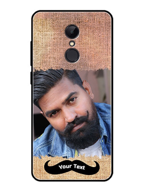Custom Redmi 5 Personalized Glass Phone Case  - with Texture Design