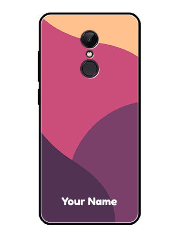 Custom Xiaomi Redmi 5 Custom Glass Phone Case - Mixed Multi-colour abstract art Design
