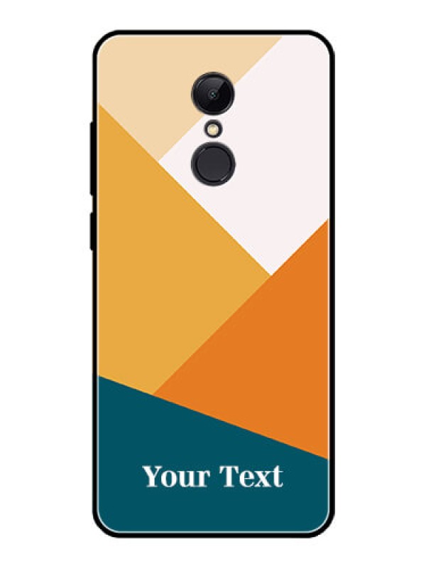 Custom Xiaomi Redmi 5 Personalized Glass Phone Case - Stacked Multi-colour Design