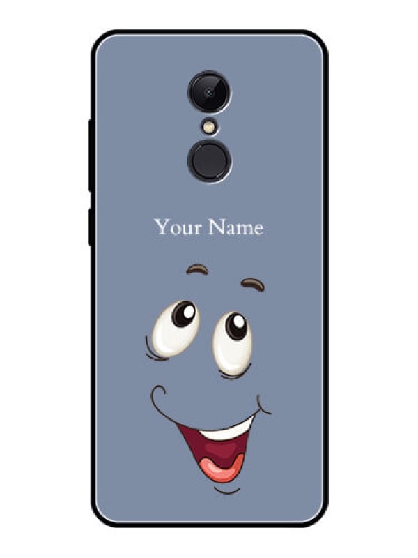 Custom Xiaomi Redmi 5 Photo Printing on Glass Case - Laughing Cartoon Face Design