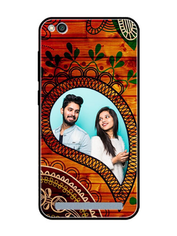 Custom Redmi 5A Personalized Glass Phone Case  - Abstract Colorful Design