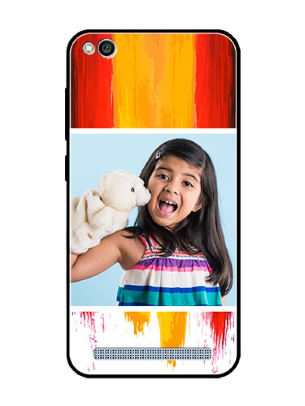 Custom Redmi 5A Personalized Glass Phone Case  - Multi Color Design