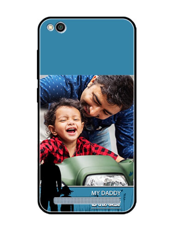 Custom Redmi 5A Custom Glass Mobile Case  - Best dad design 