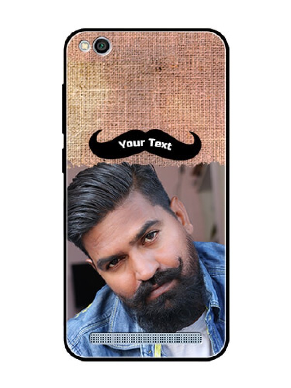 Custom Redmi 5A Personalized Glass Phone Case  - with Texture Design