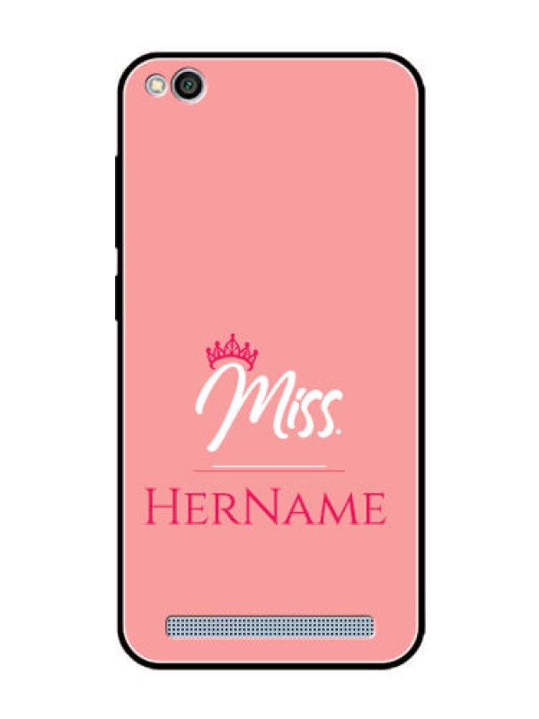 Custom Redmi 5A Custom Glass Phone Case Mrs with Name