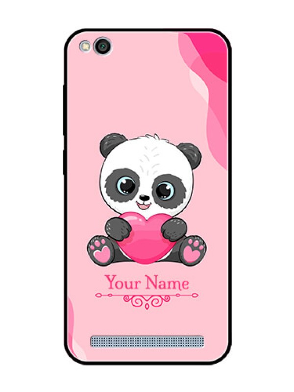 Custom Xiaomi Redmi 5A Custom Glass Mobile Case - Cute Panda Design