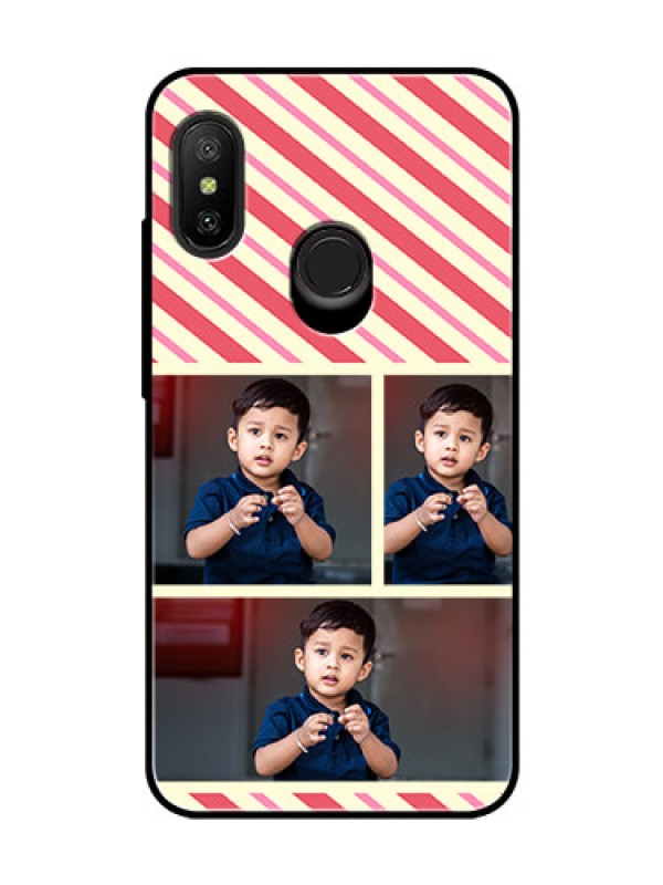 Custom Redmi 6 Pro Personalized Glass Phone Case  - Picture Upload Mobile Case Design