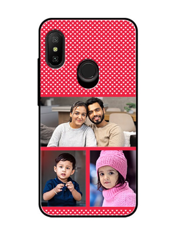 Custom Redmi 6 Pro Personalized Glass Phone Case  - Bulk Pic Upload Design