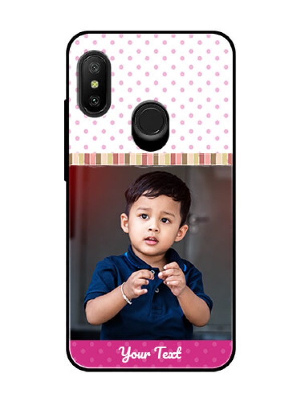 Custom Redmi 6 Pro Photo Printing on Glass Case  - Cute Girls Cover Design