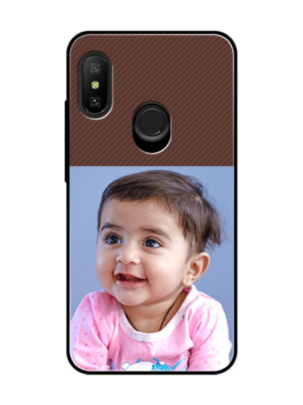 Custom Redmi 6 Pro Custom Glass Mobile Case  - Elegant Case Design