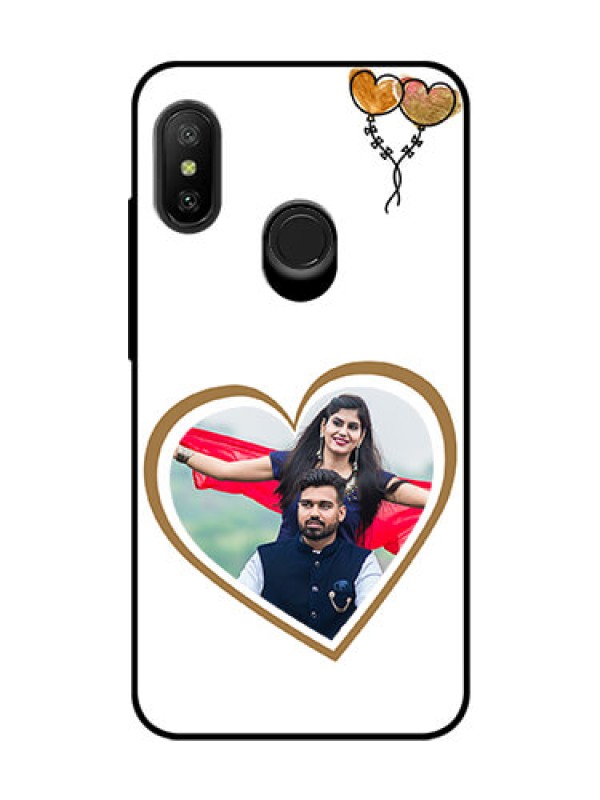 Custom Redmi 6 Pro Custom Glass Mobile Case  - You & Me Design