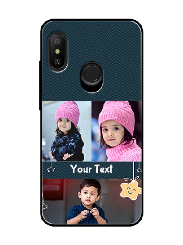 Custom Redmi 6 Pro Custom Glass Mobile Case  - Hanging Stars Design