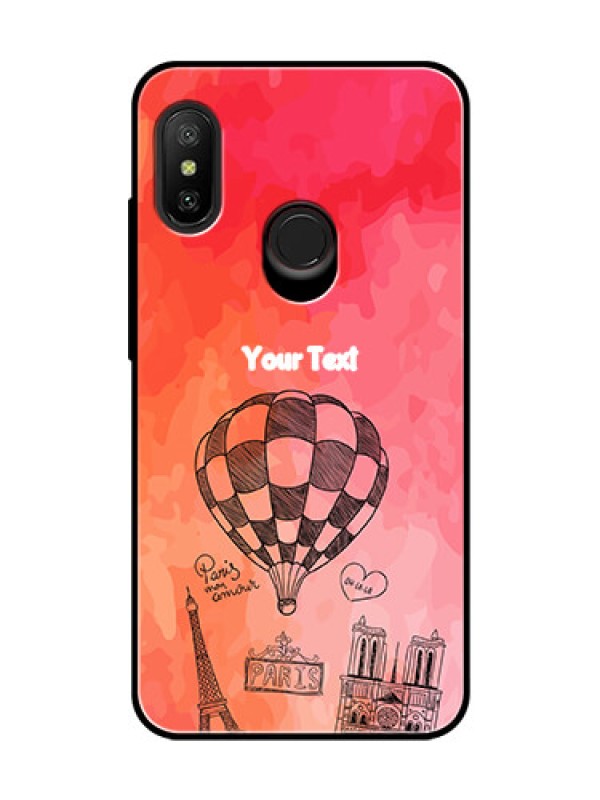 Custom Redmi 6 Pro Custom Glass Phone Case  - Paris Theme Design