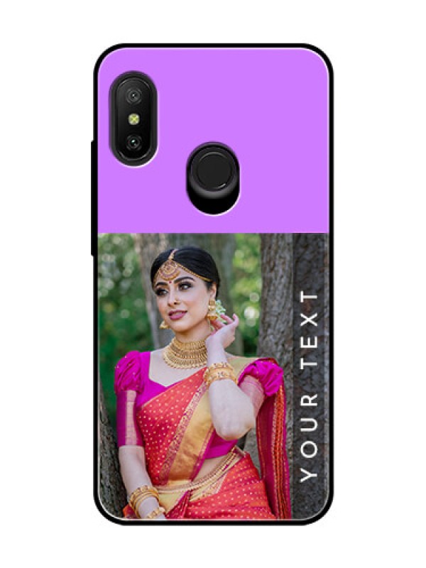 Custom Redmi 6 Pro Custom Glass Mobile Case  - Birthday Icons Design